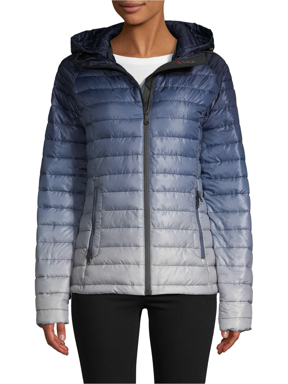 Pajar Canada Women’s Aurora Packable Puffer Jacket Size Small Blue Gray Ombre